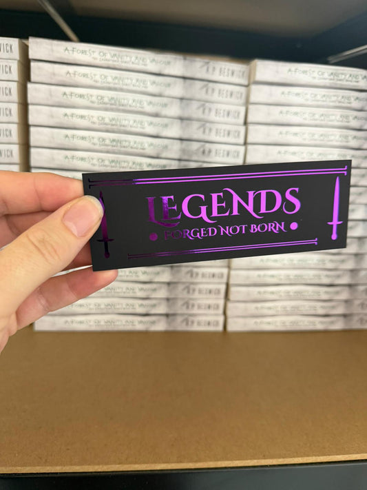 Legends Foiled Bookmark